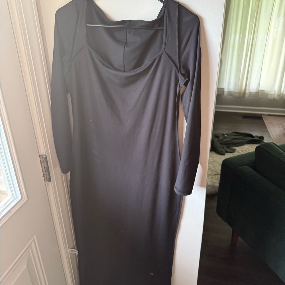 Wild Fable black bodycon long Sleeve Maxi Dress